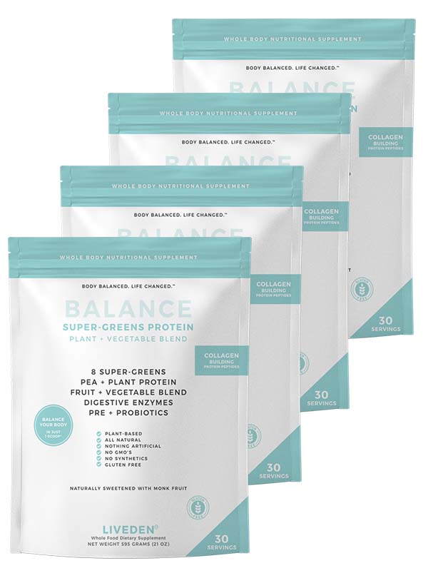 LIVEDEN BALANCE SUPERGREENS PROTEIN 4-PACK TEST